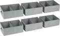 Trapezoid Storage Bins for clothes (6 Count)