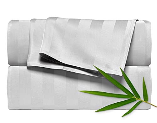 Twin Sheets Genuine 100% Organic Viscose Derived from Bamboo Bed Sheet Set (3 Piece Set)