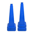 6 Pack 36 Inch Solid Blue Traffic Cone