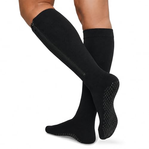 Non Slip Zipper Compression Socks for Men & Women