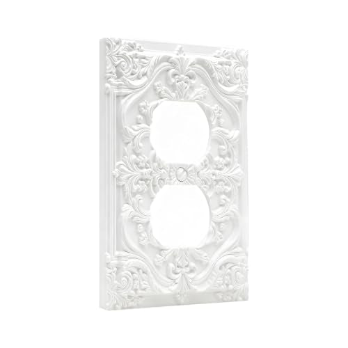 Victorian Floral Duplex Outlet Cover Plate