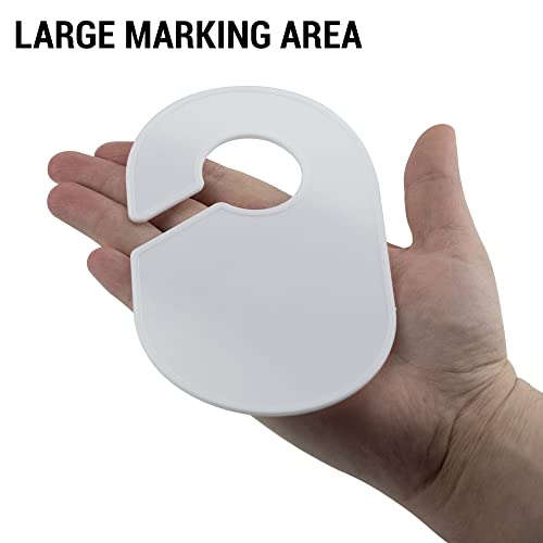 20 Pack Clothing Rack Size Dividers Blank Closet Separators for Clothes Baby Closet Size Divider Hooks Wardrobe Large Hangers Clothing Size Dividers for Racks Hanging Closet Organizer (20 Count)