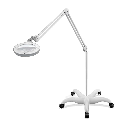 Omega 5 Premium LED Magnifying Lamp with Interchangeable Glass Lenses
