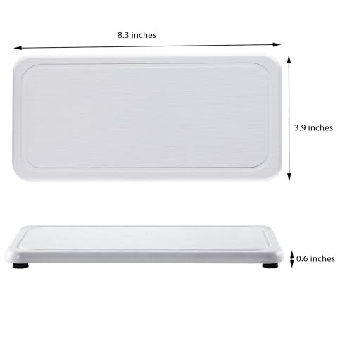 2Pcs Water Absorbent Diatomite Coasters Bathroom Sink Stone Trays (2 Count)