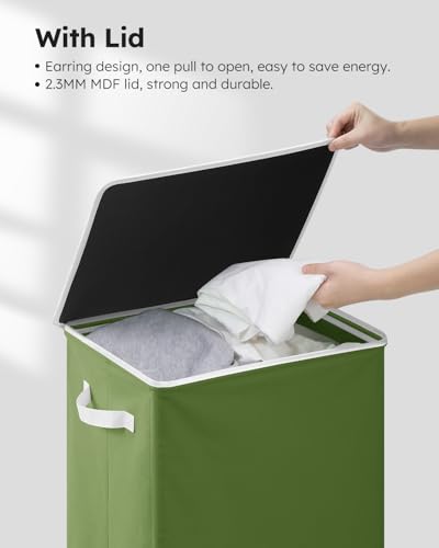 100L Laundry Hamper with Lid