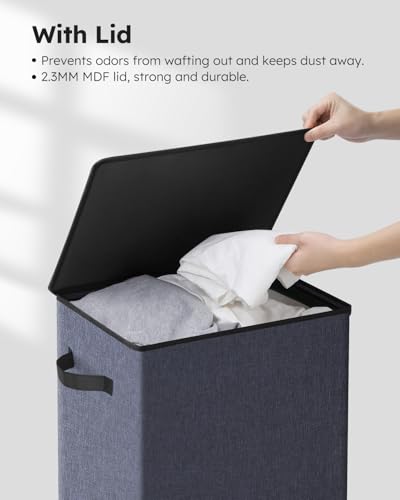 100L Laundry Hamper with Lid