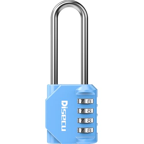 1 Pack disecu 2.6 Inch Long Shackle Combination Lock