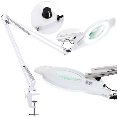 10X & 2200 Lumens Magnifying Glass with Light and Clamp (54.99 Count)