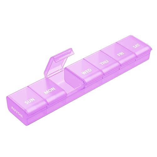 Weekly Pill Organizer with Effortless Opening Design