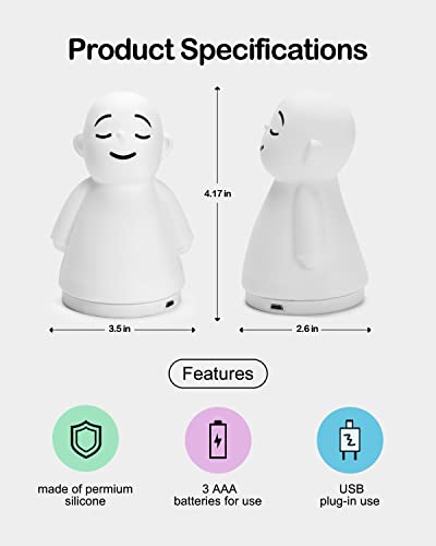 Calm Your Mind for Stress & Anxiety Relief Night Light for Mindfulness