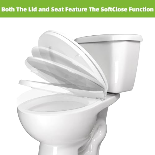 Toilet Seat Elongated with Slow Close Hinges
