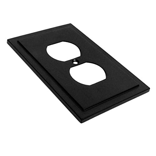 Modern Edge Decorative Wall Plate Switch Plate Outlet Cover (3 Count)