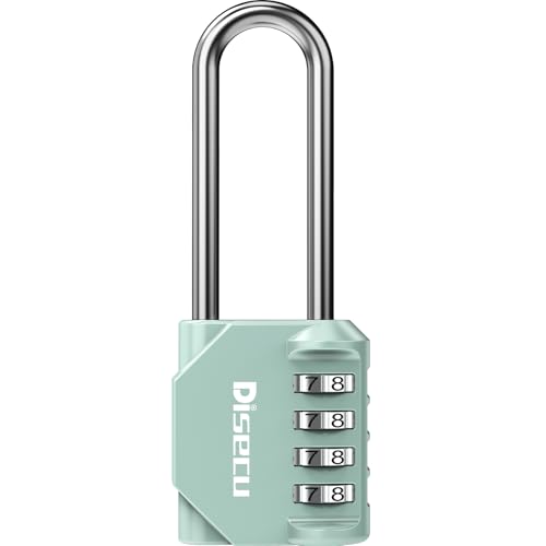 1 Pack disecu 2.6 Inch Long Shackle Combination Lock