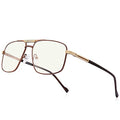Reading Glasses for Men Square Double Bridge Blue Light Blocking Computer Readers