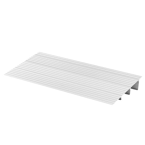 Door Threshold Ramp 3‘’ Rise Aluminum Alloy Threshold Ramp Rated 800 lbs Load Capacity