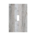Light Switch Cover Vintage Grey Wood Grain Rustic Plank 1 Gang Wall Plate Cover Single Toggle Outlet Covers Decorative Switchplate Electrical Faceplate for Bathroom Bedroom Decor
