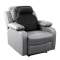 Sherpa Fleece Lumbar Support Pillow with Headrest for Recliner