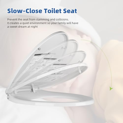 Universal Elongated Toilet Seat Softclose Cover