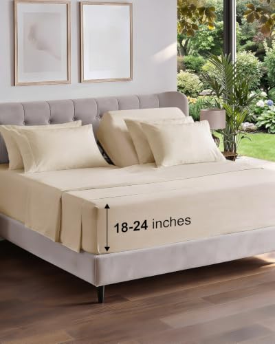 Extra Deep Flex Top Split Head King Sheet Set