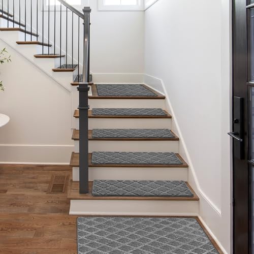 Carpet Stair Treads for Wooden Steps 8 x 30 Inch 14 pcs (23.4 Sq Ft)