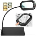 12X Magnifying Glass with Light and Stand