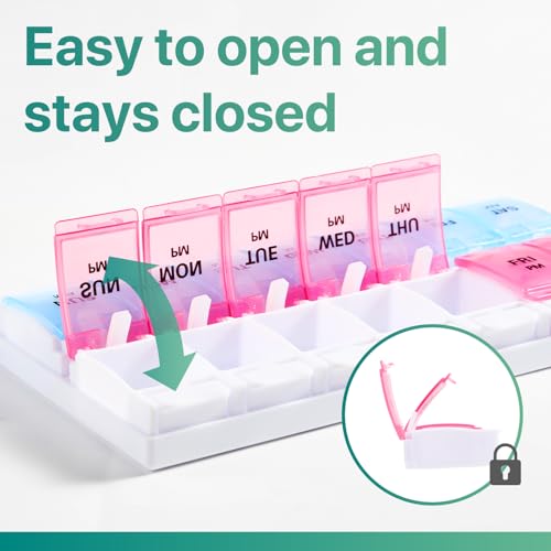 Weekly Pill Organizer 7 Day 2 Times A Day