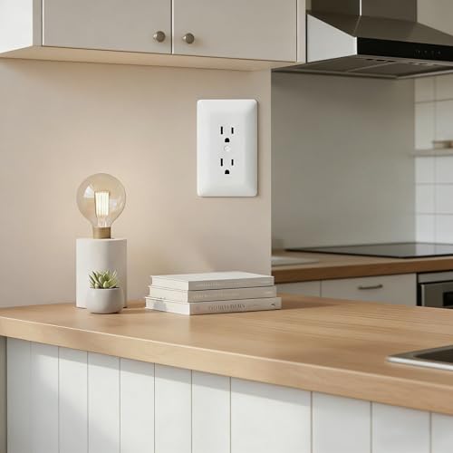 6 Pack Duplex Outlet Covers Wall Plates 1