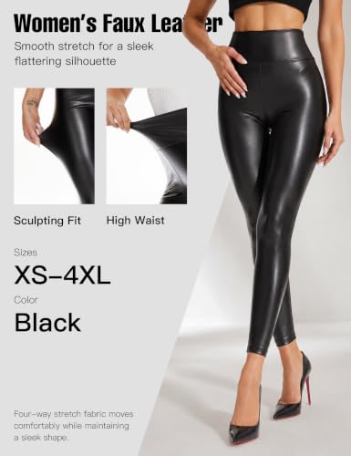 Faux Leather Leggings for Women