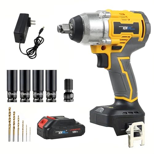 Crodless Impact Wrench with 2.0AH Battery
