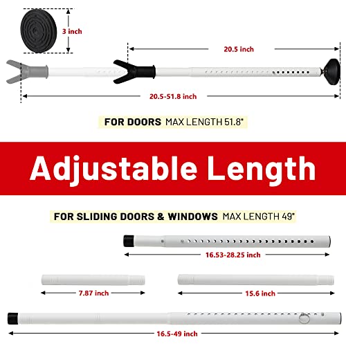 Door Stoppers Security Bar 2 Pack