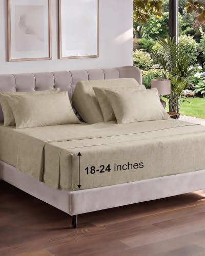Extra Deep Flex Top Split Head King Sheet Set