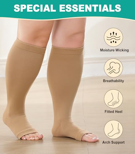 Plus Size Compression Socks (2 Count)