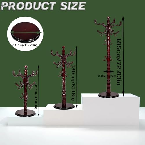 73" Wooden Coat Rack Stand