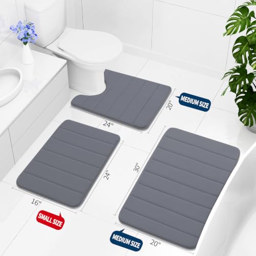 Memory Foam Bath Mat 24 x 16