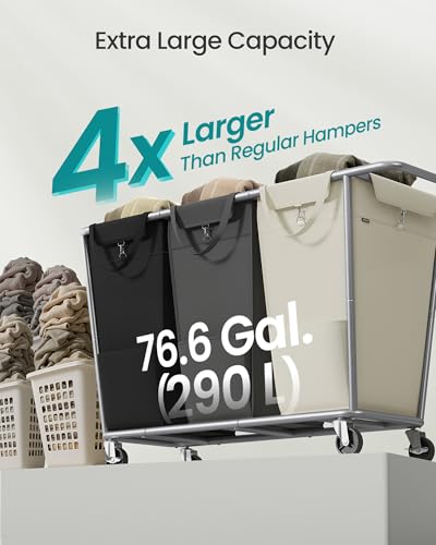Laundry Basket with Wheels