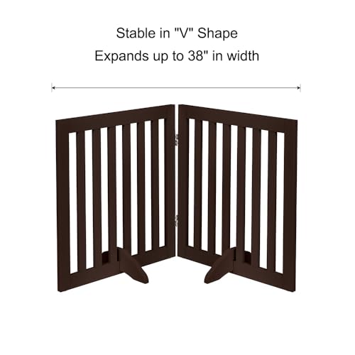 24”H Free Standing Pet Gate for Dog Cat