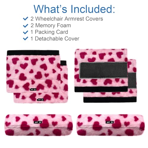 Wheelchair Armrest Pads Covers Fuzzy Desk Chair Arm Pads Soft