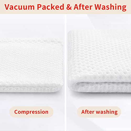 100% Cotton Waffle Weave Kitchen Dish Cloths 8 (8 Count)