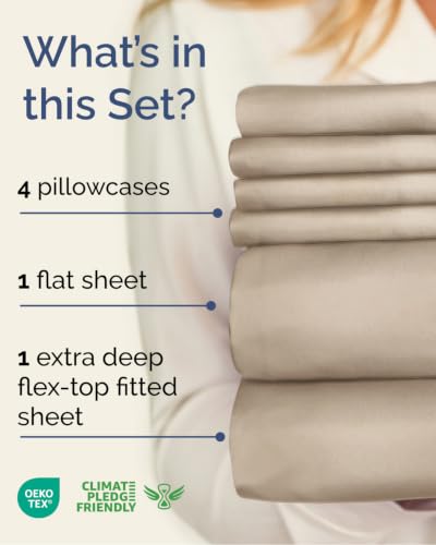 Flex Top Split Head King 6 Piece Sheet Set