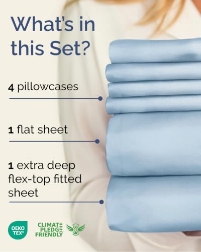 Flex Top Split Head King 6 Piece Sheet Set