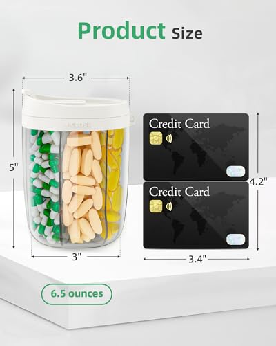 Large Pill Bottle Organizer Anti