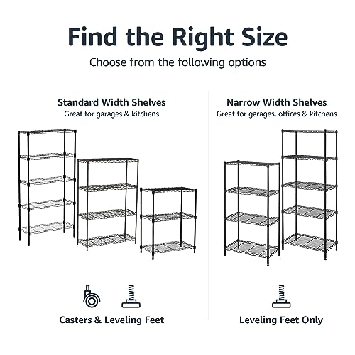 3 Shelf Adjustable Heavy Duty Steel Wire Rack Storage Shelving Organizer with Storage Space