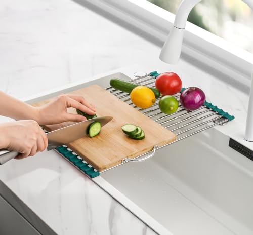 Roll Up Dish Drying Rack Over Sink