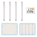 4Pcs Adjustable Bed Sheet Straps Clips