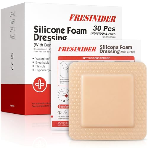 Silicone Foam Dressing 4" x 4" (30 Count)
