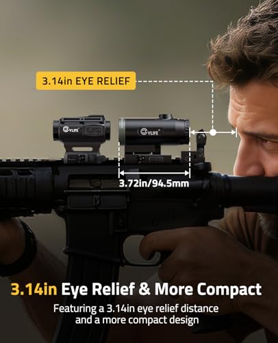 Eaglefeather 5X Compact Magnifier with Quick Release Mount
