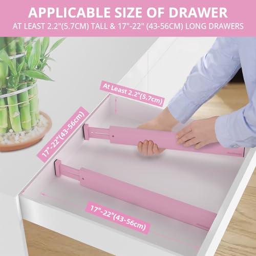 Expandable Bamboo Drawer Dividers Organizers