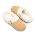 Womens Slipper Warm Comfy Memory Foam House Slippers Knitted Shoes Faux Fur Lined Anti