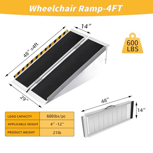 4FT Portable Wheelchair Ramp