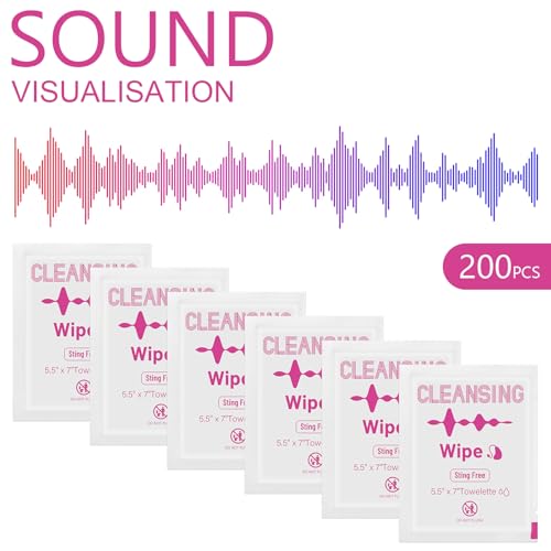 200 Count Hearing Aid Wipes Cleaning Towelettes Individually Wrapped Phone Cleaning Wipes Laptop Cleaner Wipes for Earwax Sweat Removal from Earbuds Earmold Earplugs in Ear Monitors